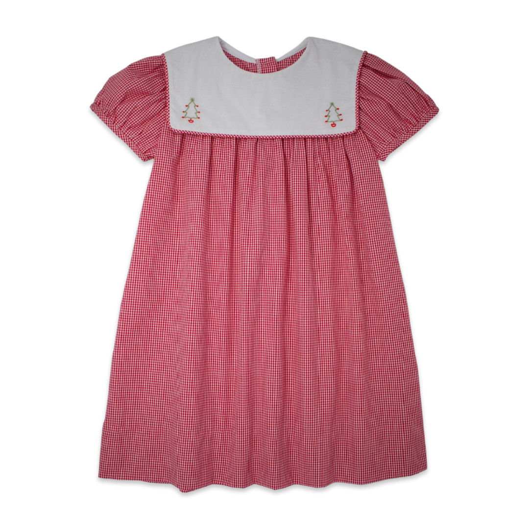 Hope Chest Dress - Red Mini Gingham Tree