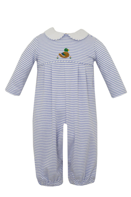 Mallard Duck Blue Stripe Knit Long Bubble