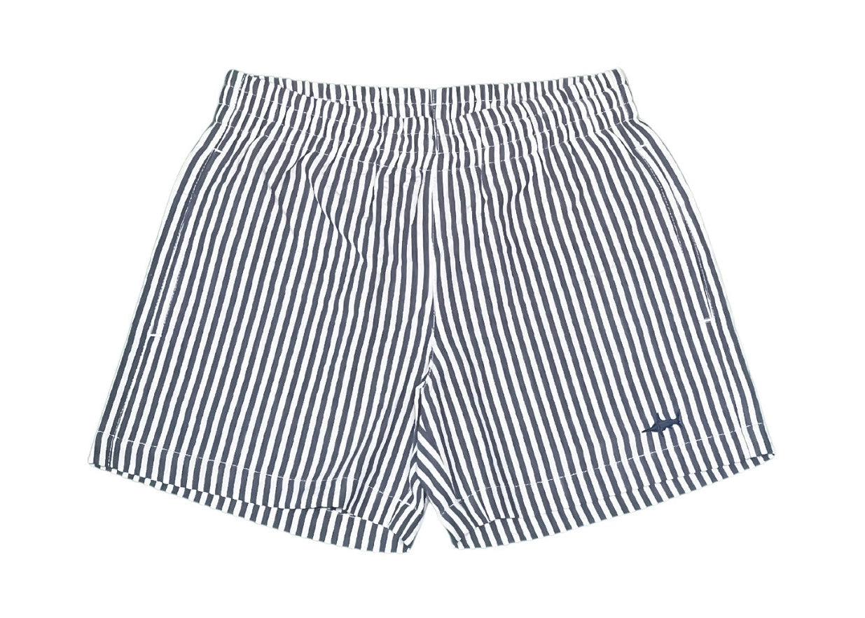 Naples Shorts Navy Seersucker