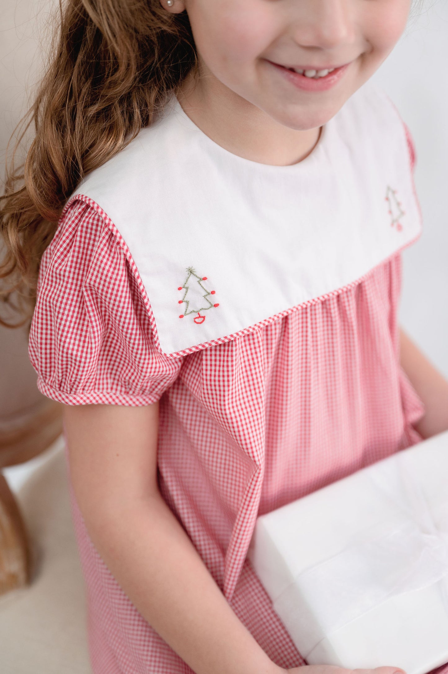 Hope Chest Dress - Red Mini Gingham Tree