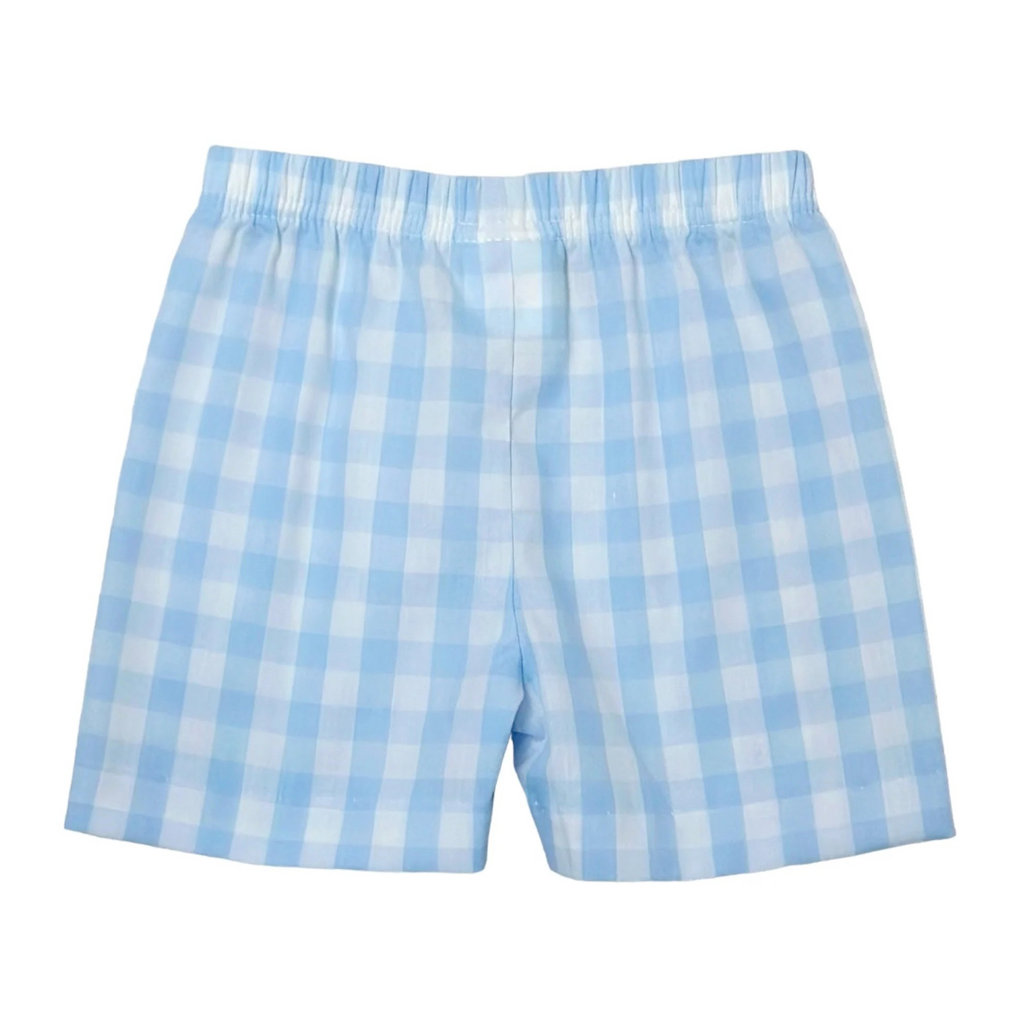 Pirate Leo Short - Light Blue Buffalo Check