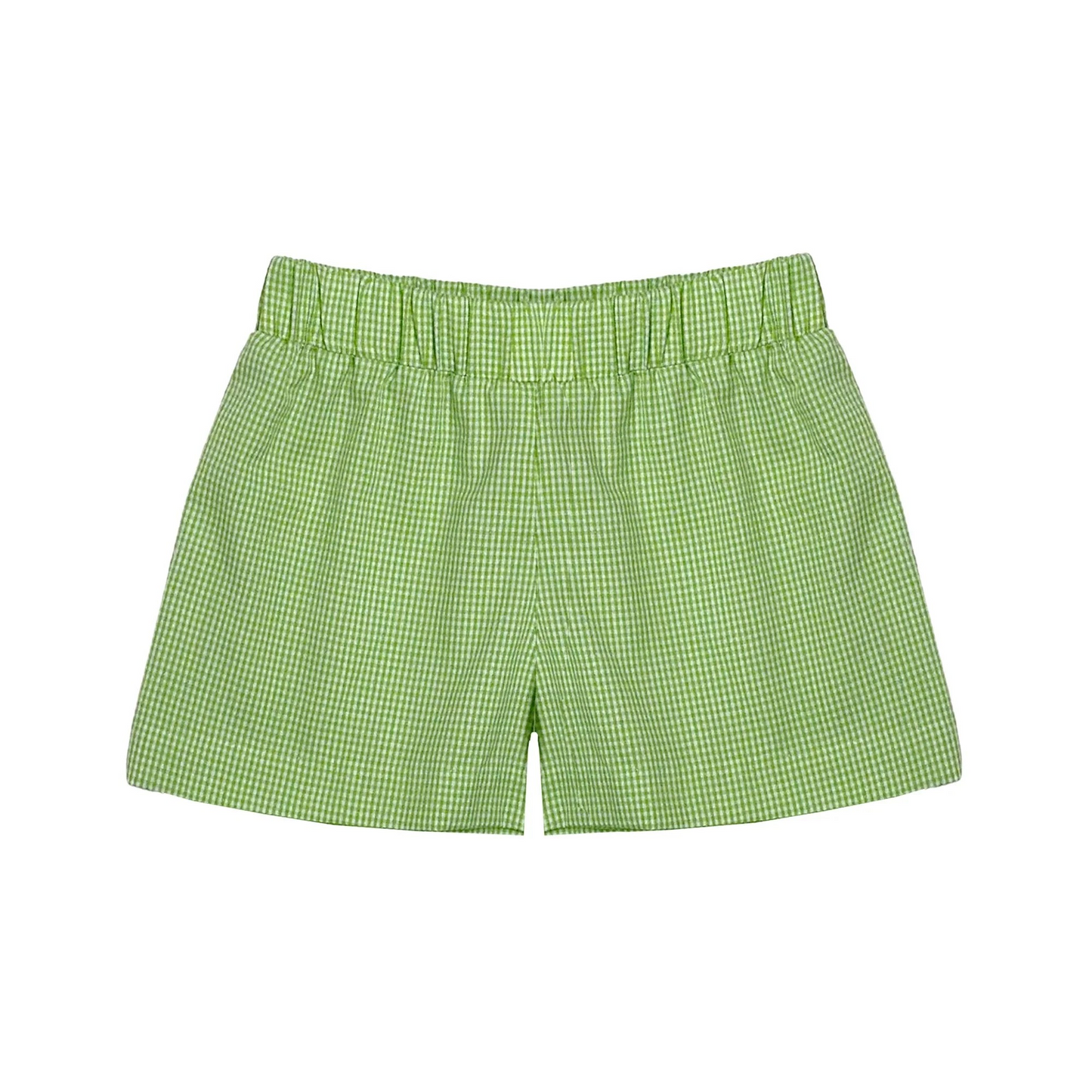 Leo Short - Lime Green Mini Gingham
