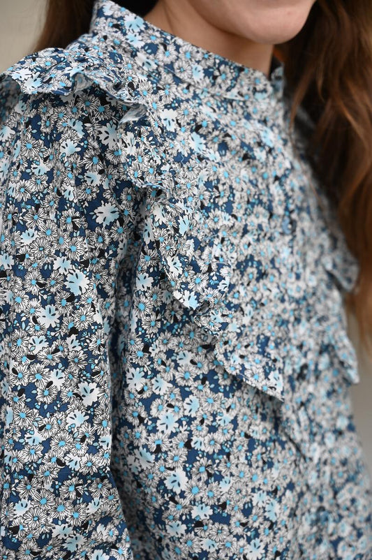 Annie Dress - Blue Floral