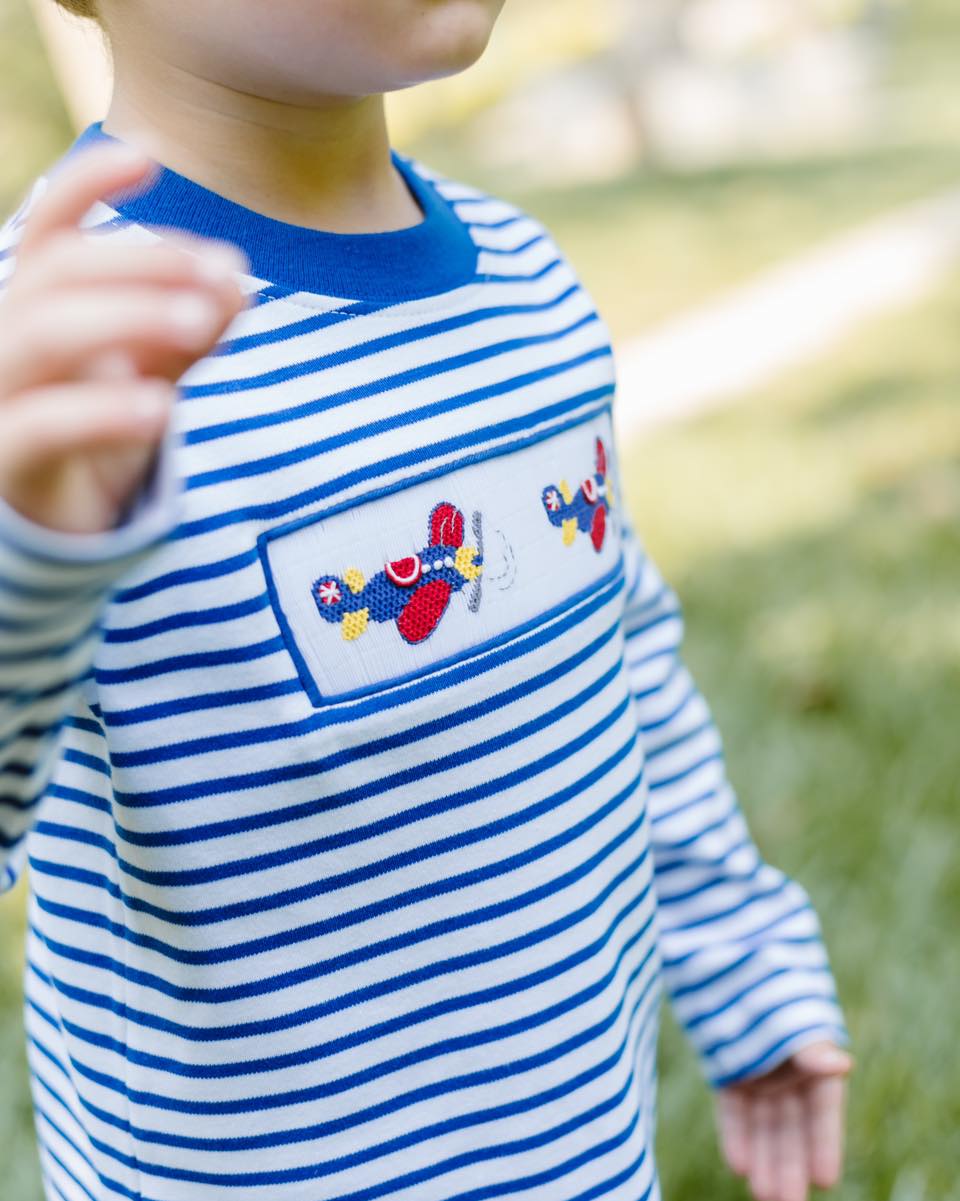 Airplane Harry's Play Tee - Royal Blue