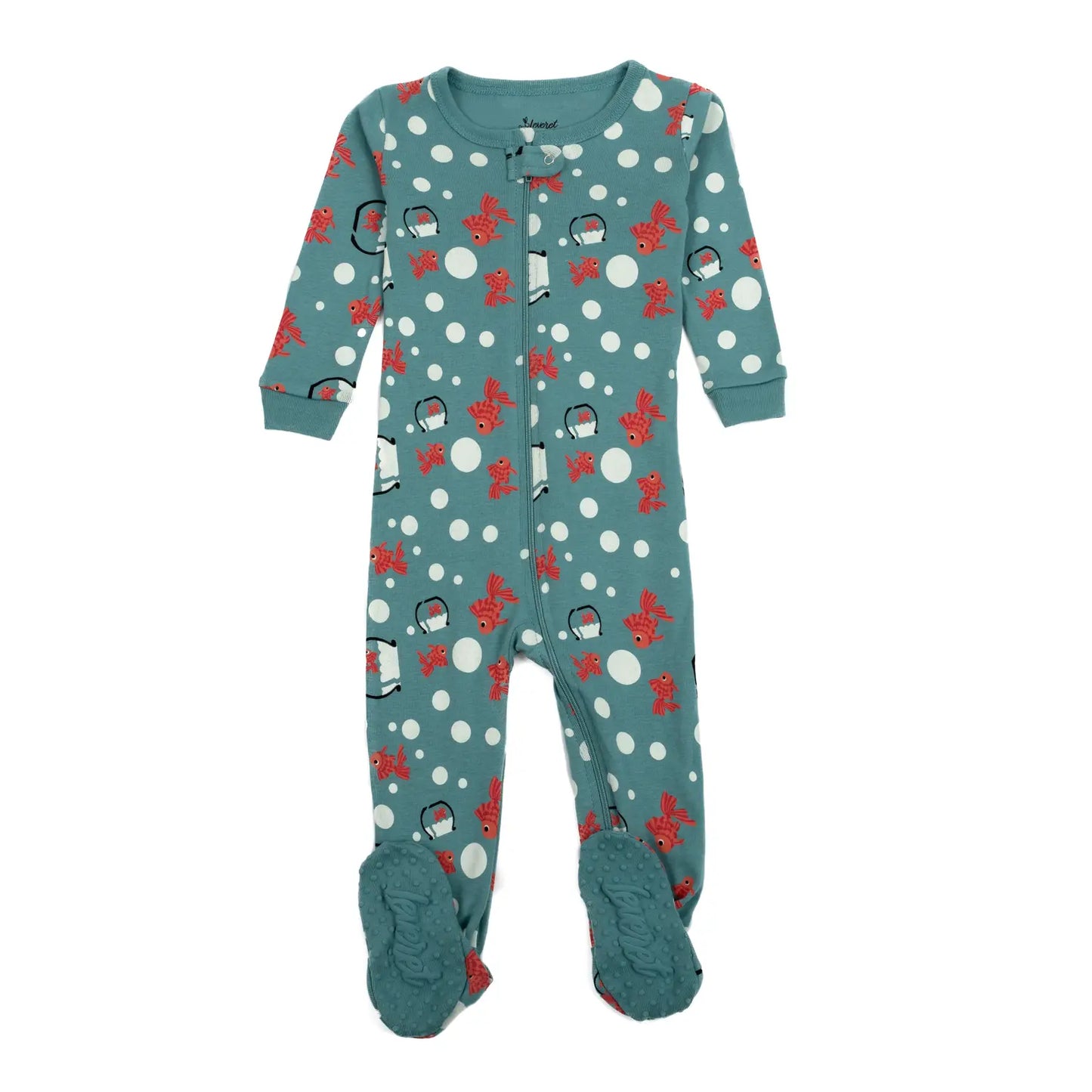 Kids Footed Cotton Pajama - Fish Tank - Hotchpotch Kids