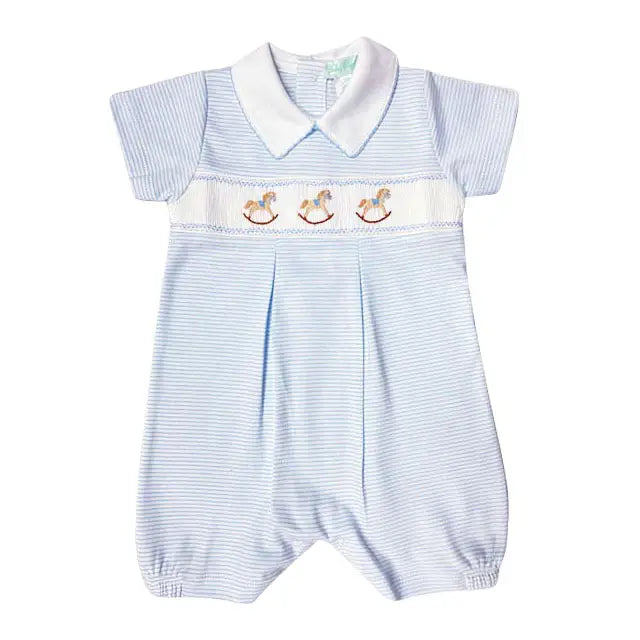 Rocking Horse Smocked Romper - Hotchpotch Kids