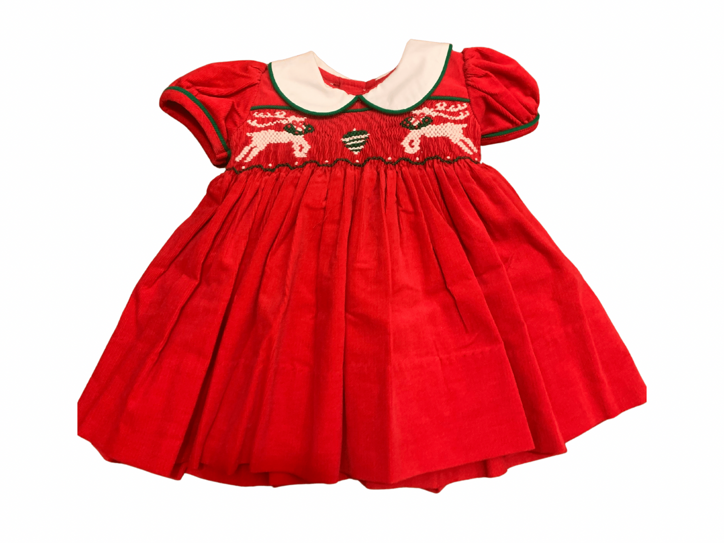 Reindeer Smocked Bishop - Hotchpotch Kids