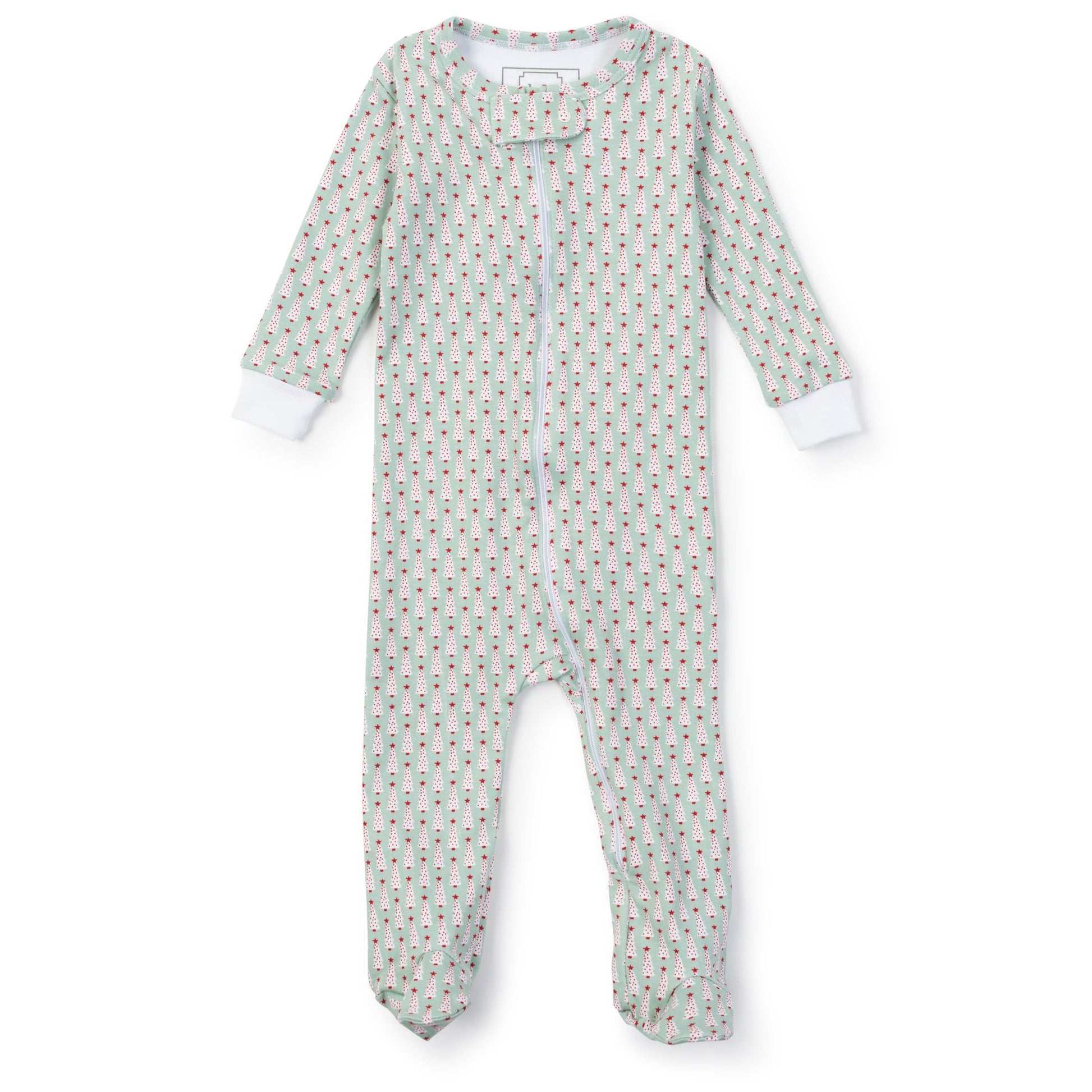 Parker Zipper Pajama - Festive Christmas Tree - Hotchpotch Kids
