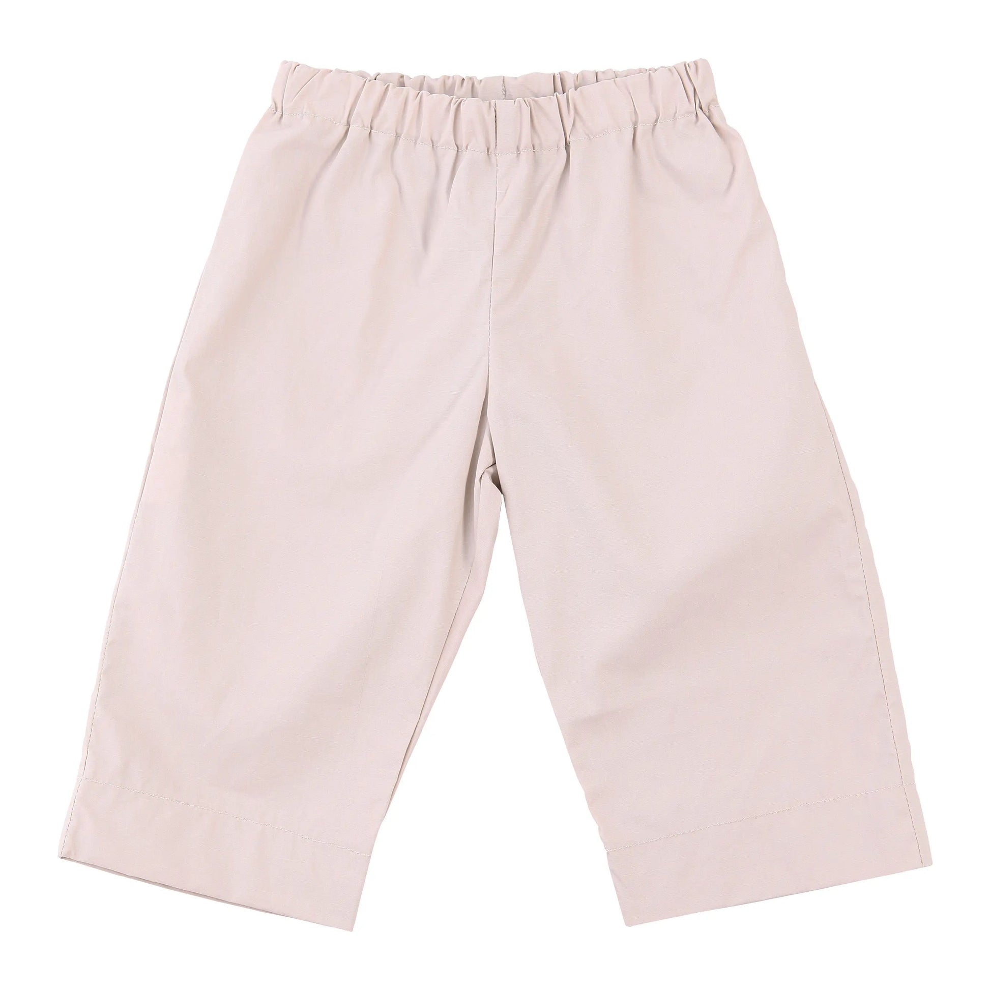 Lucas Pull On Pant  - Khaki Cotton Poplin - Hotchpotch Kids