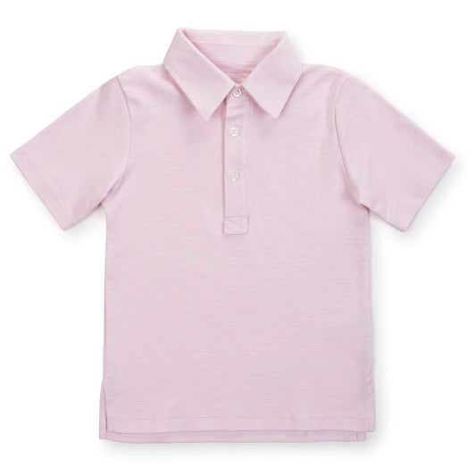 Griffin Shirt- Pink and White Stripes