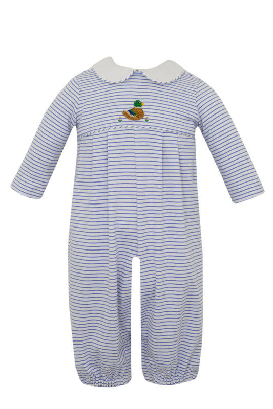 Mallard Duck Blue Stripe Knit Long Bubble