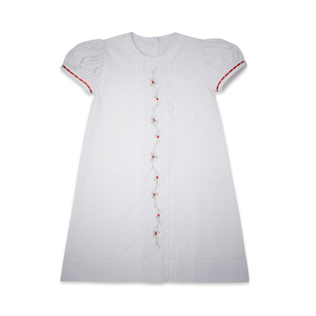 Josie Dress - Red and White