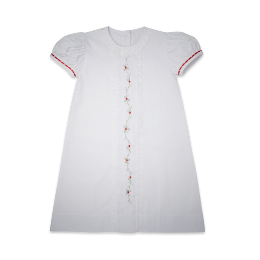 Josie Dress - Red and White