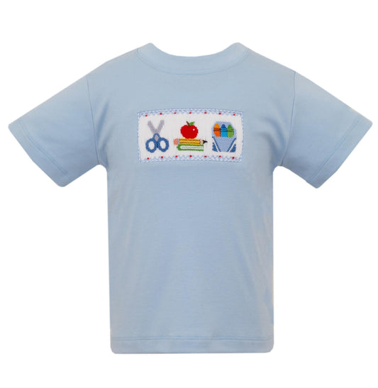 School Day Blue Knit Boy's T-shirt