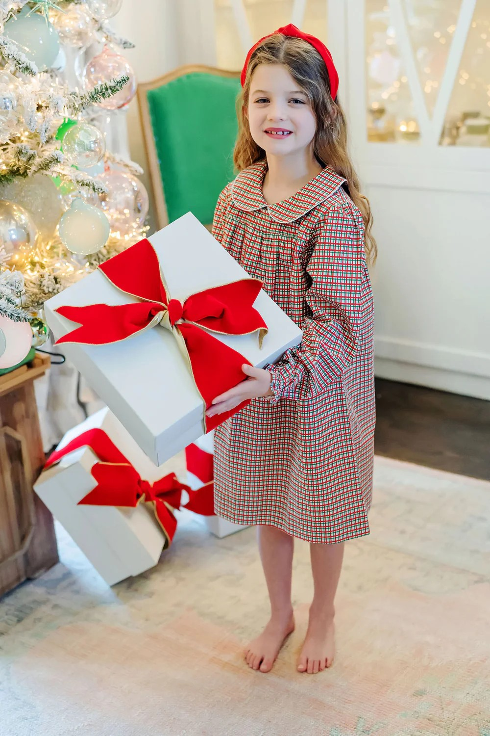 Grace Dress - Holiday Plaid