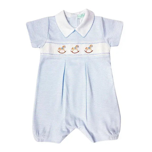 Rocking Horse Smocked Romper - Hotchpotch Kids