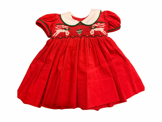 Reindeer Smocked Bishop - Hotchpotch Kids