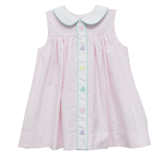 Heart Marietta Dress - Hotchpotch Kids