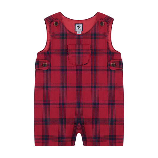 Jack Classic Shortall - Red Plaid - Hotchpotch Kids