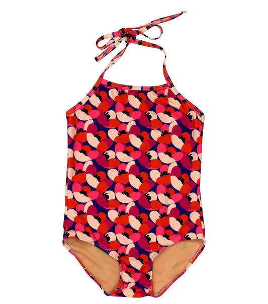 Floral One Piece - Fuschia - Hotchpotch Kids