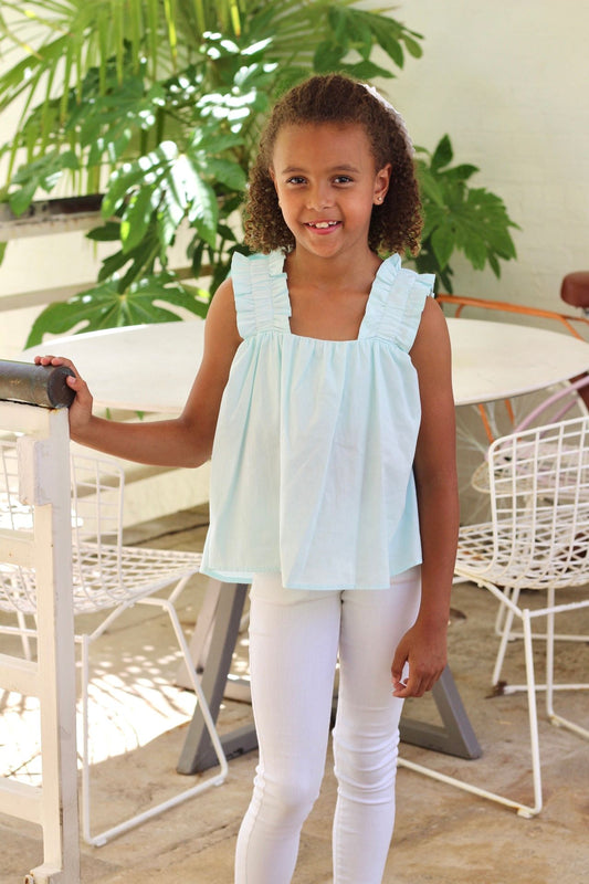 Holly Top - Mint - Hotchpotch Kids