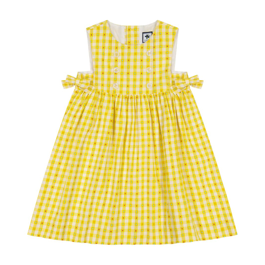 Lara Dress- Yellow Check