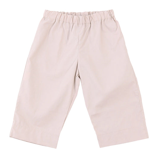 Lucas Pull On Pant  - Khaki Cotton Poplin - Hotchpotch Kids