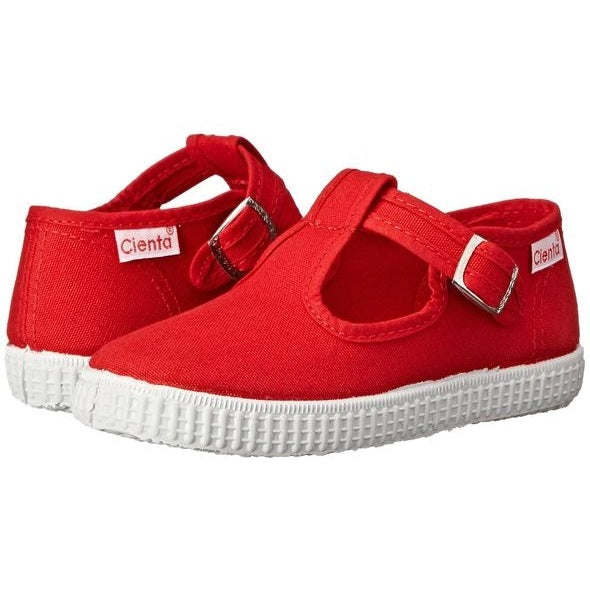 Cienta T-Strap - Red - Hotchpotch Kids