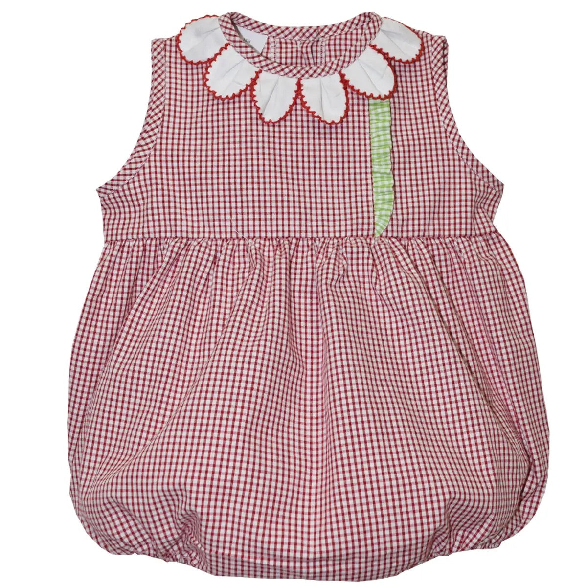 Petal Red Check Bubble - Hotchpotch Kids